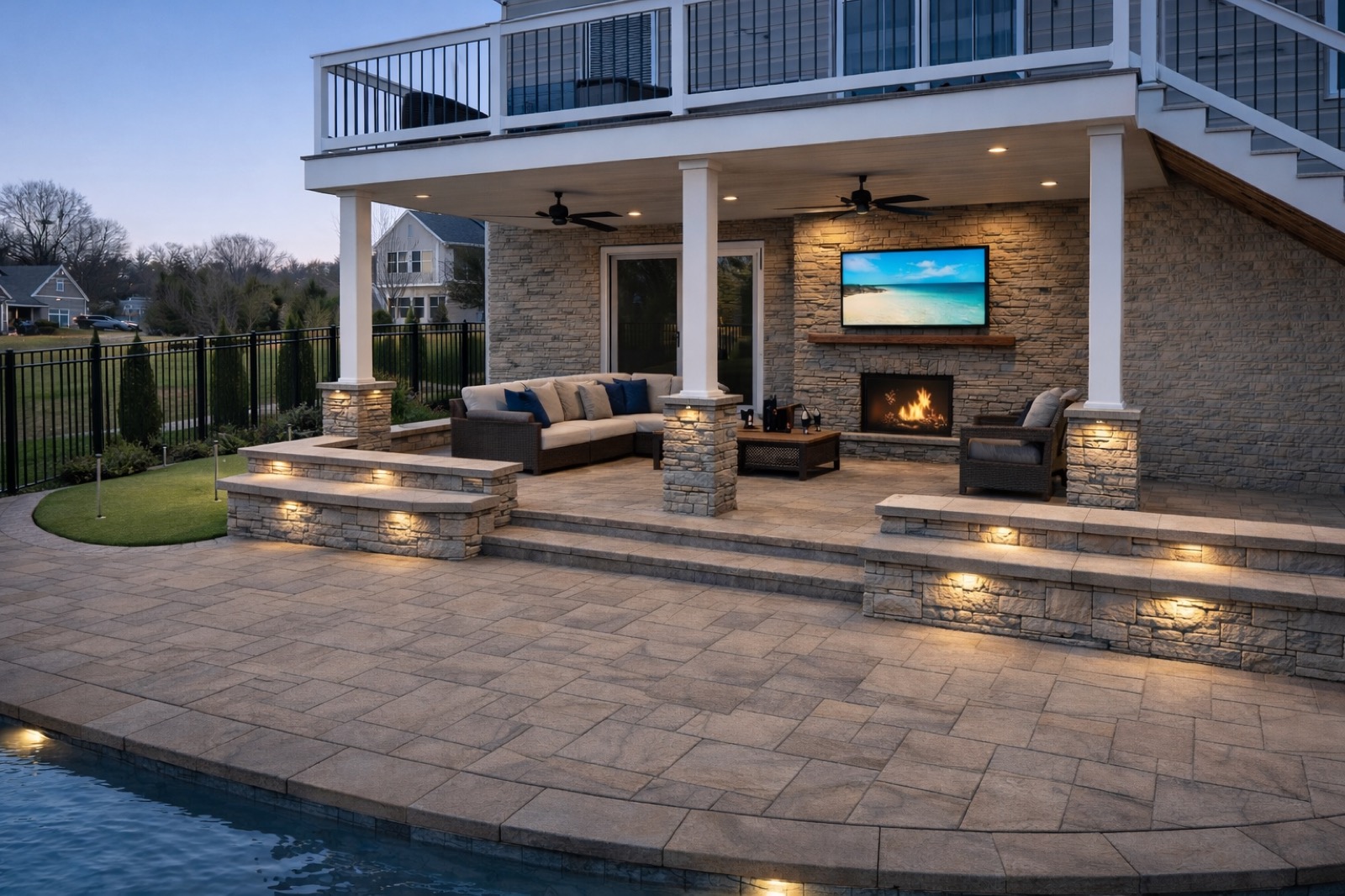 Premium outdoor living space after